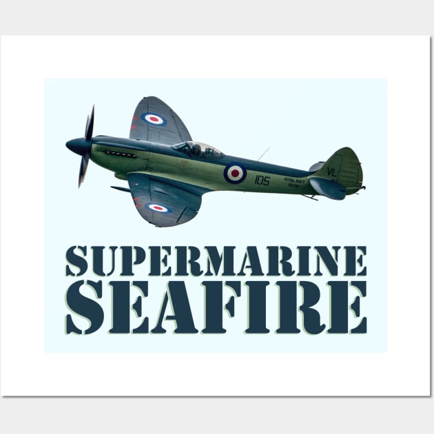 Supermarine Seafire Wall Art by SteveHClark